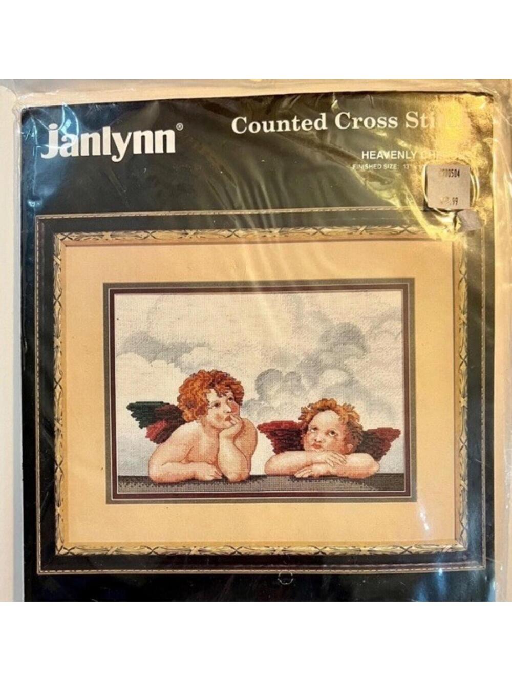 Janlynn Heavenly Cherubs Counted Cross Stitch Kit #157-21 NEW